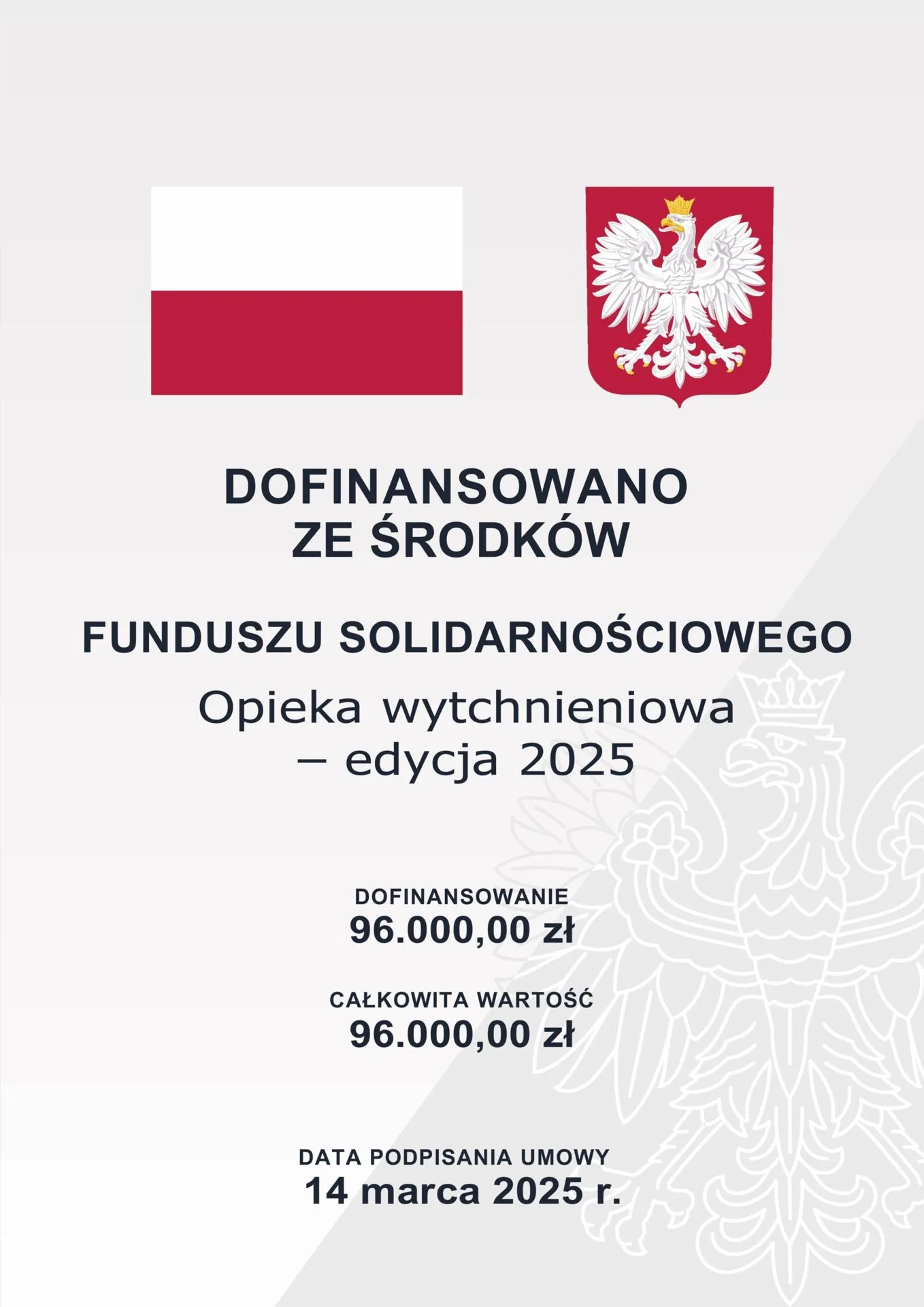 Plakat: Program Opieka wytchnieniowa 2025
