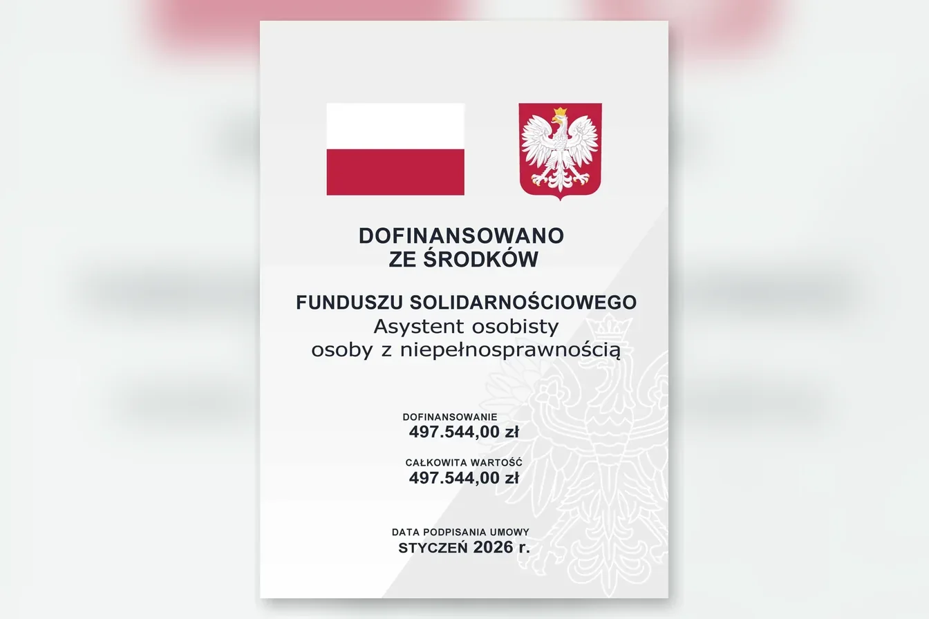 Plakat: Program „Asystent osobisty osoby z niepełnosprawnością”, edycja 2026