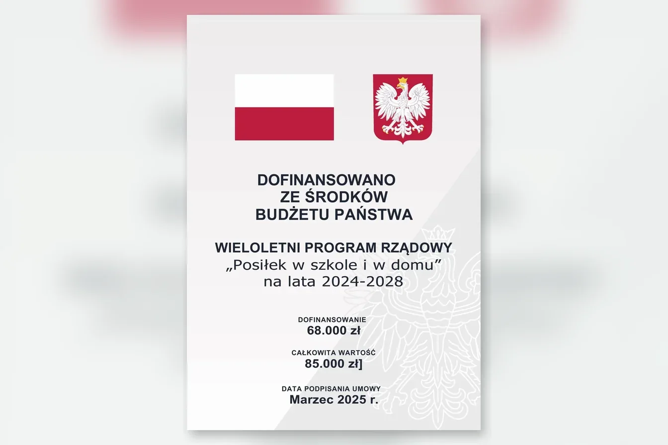 Plakat: Program „Posiłek w szkole i w domu”, edycja 2025