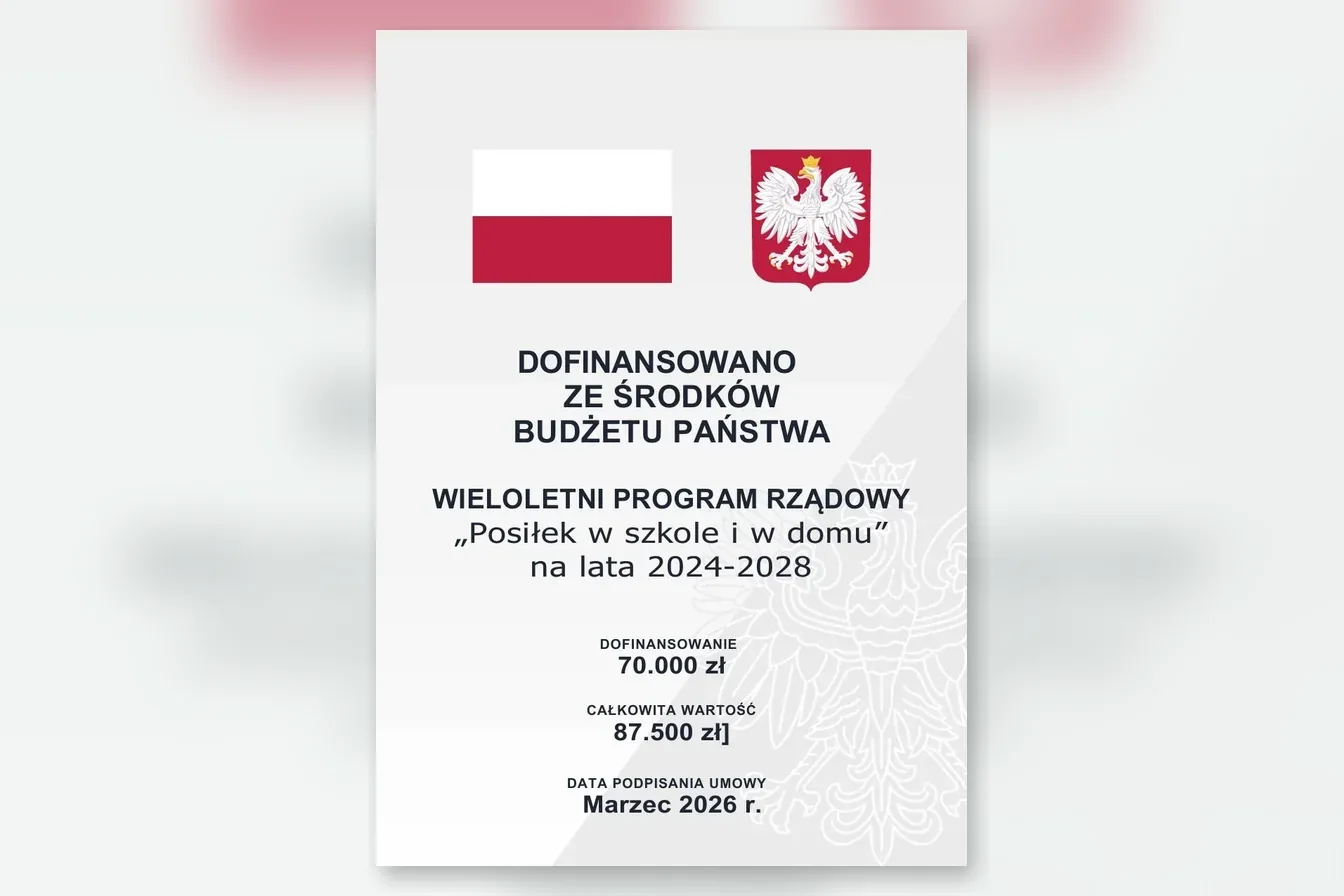 Plakat: Program „Posiłek w szkole i w domu”, edycja 2026